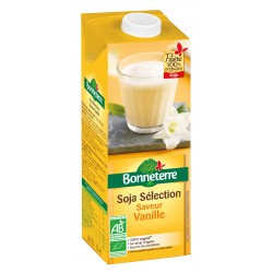 Boisson végétale au Soja Saveur Vanille 1L-Bonneterre