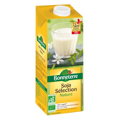 Boisson végétale au Soja Nature 1L-Bonneterre