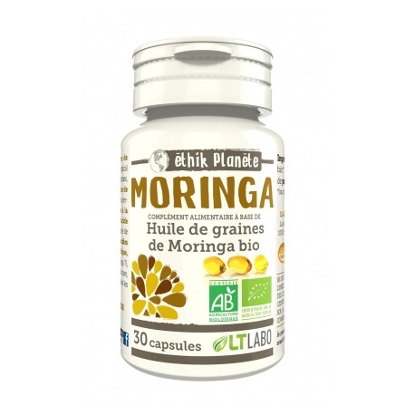 Huile de Graines de Moringa Bio - 30 capsules - LT Labo