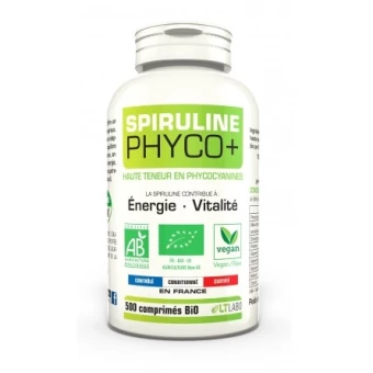 Spiruline Bio Phyco+ - 500 comprimés - LT Labo