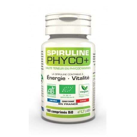 Spiruline Bio Phyco+ - 180 Comprimés - LT Labo
