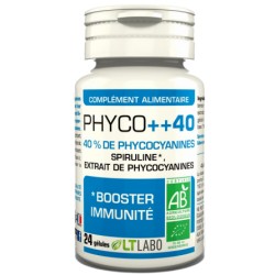 Spiruline Phyco++ 40 Extrait de Phycocyanines - 24 Gélules - LT Labo