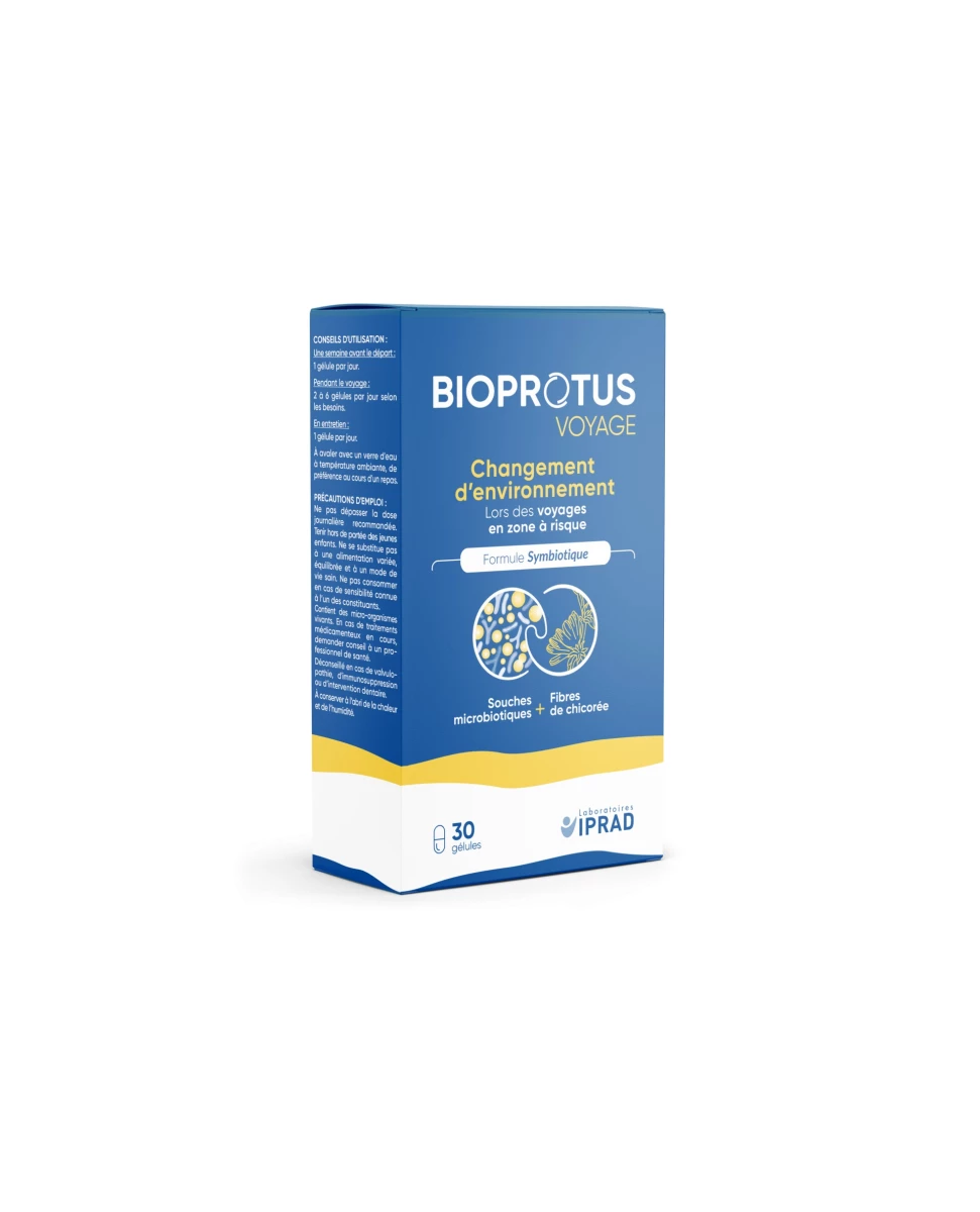 Bioprotus Voyage - 30 Gélules - Laboratoire IPRAD