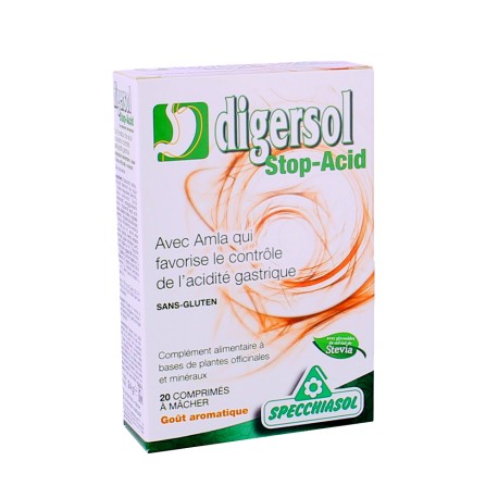 Digersol Stop Acid - 20 Comprimés - Specchiasol