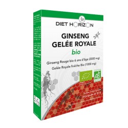 Ginseng Gelée Royale Bio - 20 Ampoules de 10ml - Diet Horizon