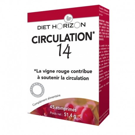 Circulation 14 - 45 Comprimés - Diet Horizon