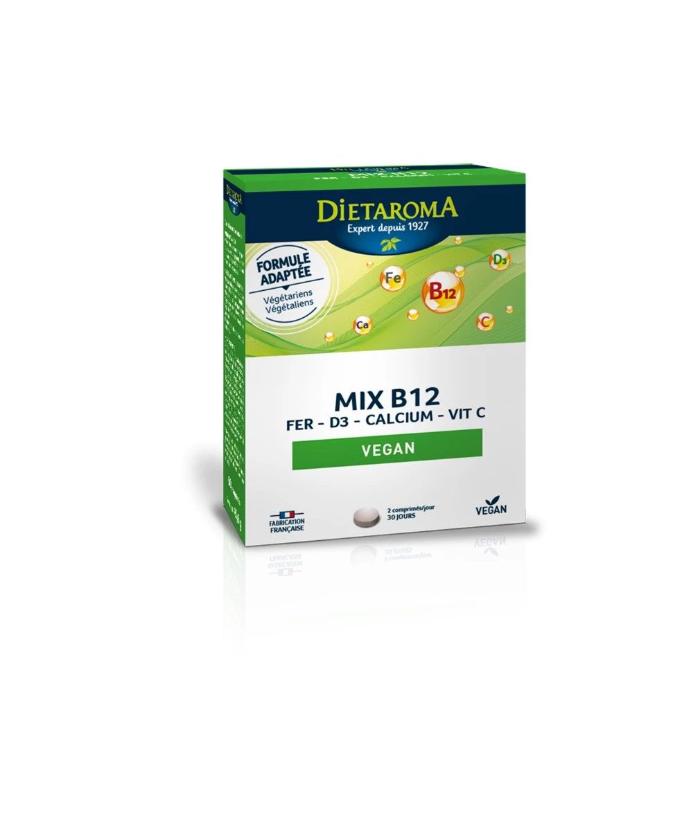 Mix B12 Vegan - 60 Comprimés - Dietaroma