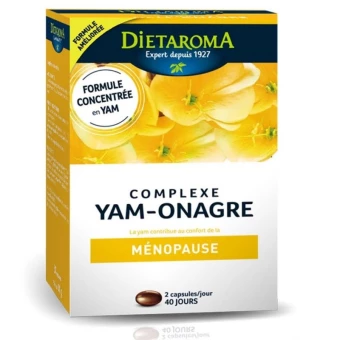 Complexe Yam-Onagre Ménopause - 80 Capsules - DIETAROMA