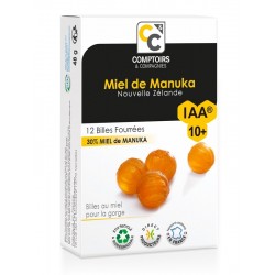 Billes Fourrées 30% Miel de Manuka IAA 10+ - 12 Billes - Comptoirs et Compagnies