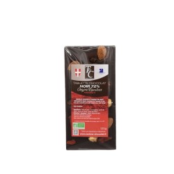 Tablette Mendiants Chocolat Noir 72% - 120g - Tartine & Chocolat