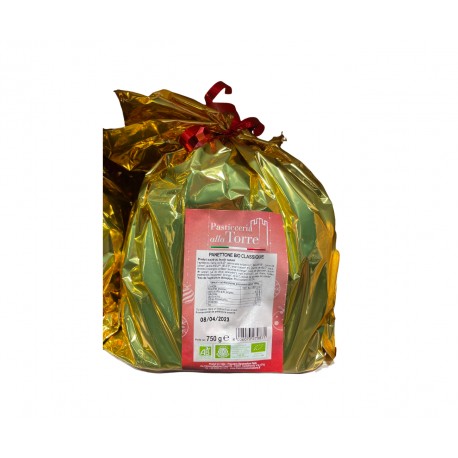 Panettone Bio Classique Sachet Doré - 750g - Pasticceria alla Torre