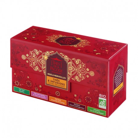 Coffret Découverte Indes & Merveilles - 25 Sachets - Thés De La Pagode