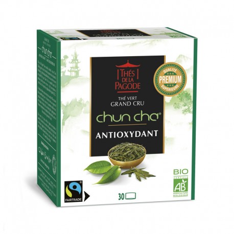 Thé Vert Chun Cha Bio - 30 Infusettes - Thés de la Pagode