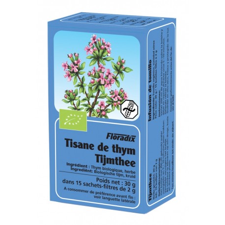 Tisane Thym - 15 Infusettes - Floradix Salus