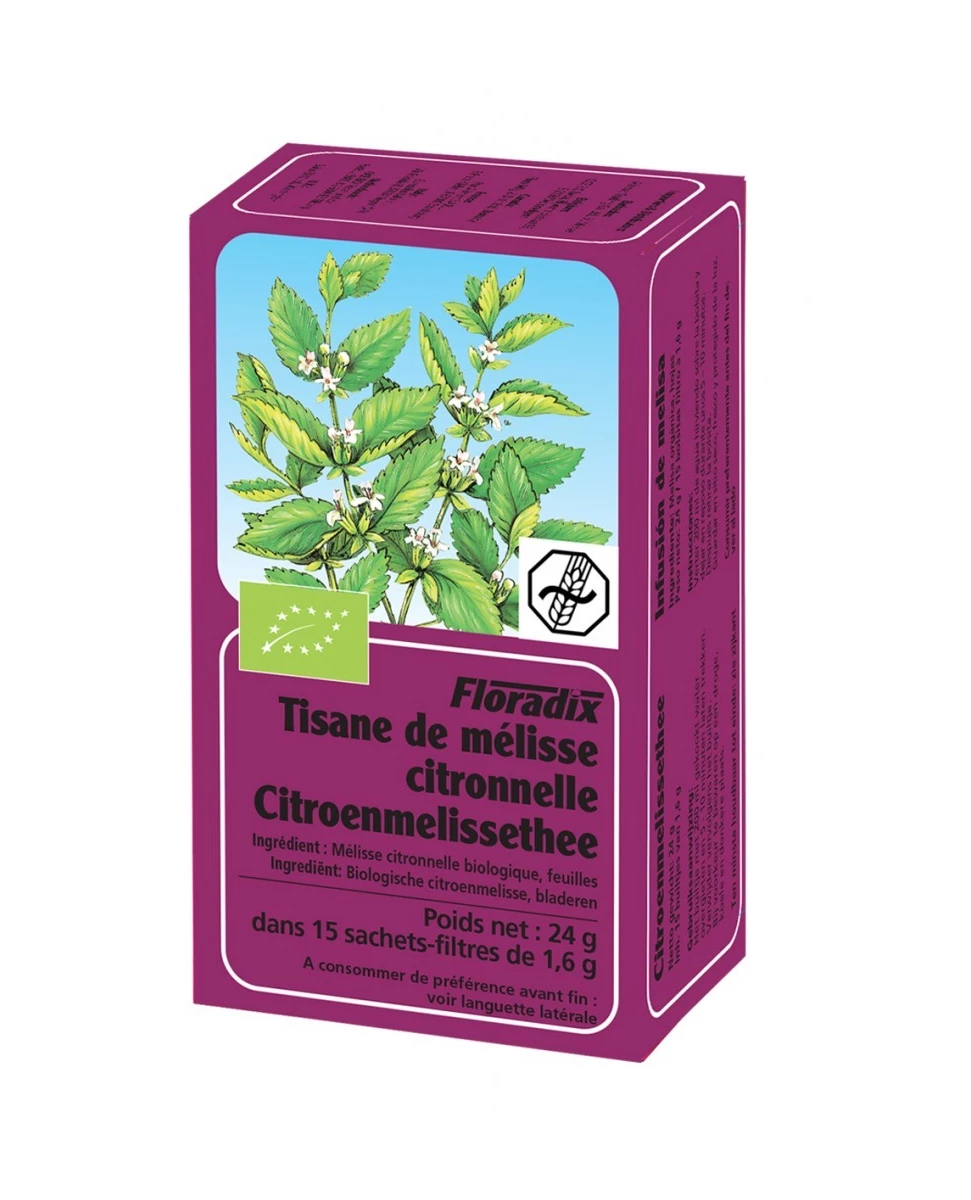 Tisane Mélisse Citronnelle - 15 Infusettes - Floradix Salus