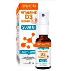 Vitamine D3 Originale 2000UI - Spray 20ml - D.Plantes