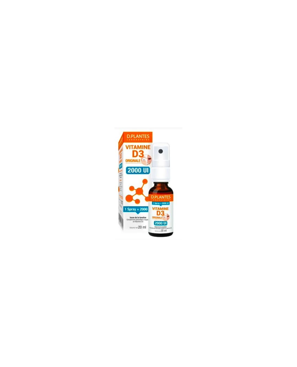 Vitamine D3 Originale 2000UI - Spray 20ml - D.Plantes