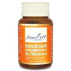 Magnésium Ultra Direct - 60 Gélules Végétales - Essence Pure
