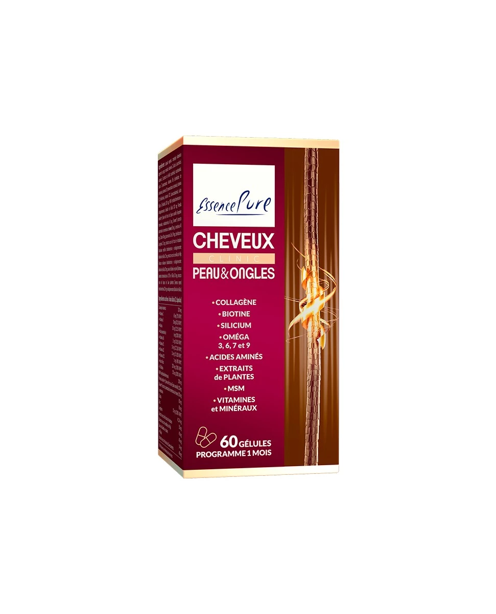 Cheveux Peau Ongles CLINIC - 60 Gélules - Essence Pure