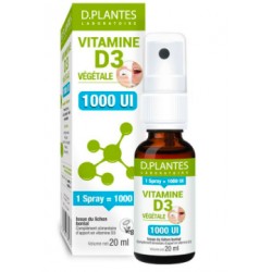Vitamine D3 Végétale 1000UI - Spray 20ml - D.Plantes