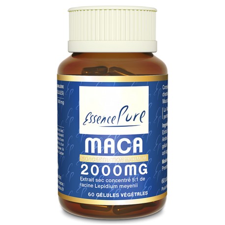 Maca 2000mg - 60 Gélules Végétales - Essence Pure