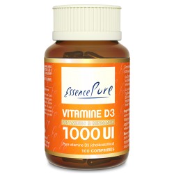 Vitamine D3 1000UI - 100 Comprimés - Essence Pure