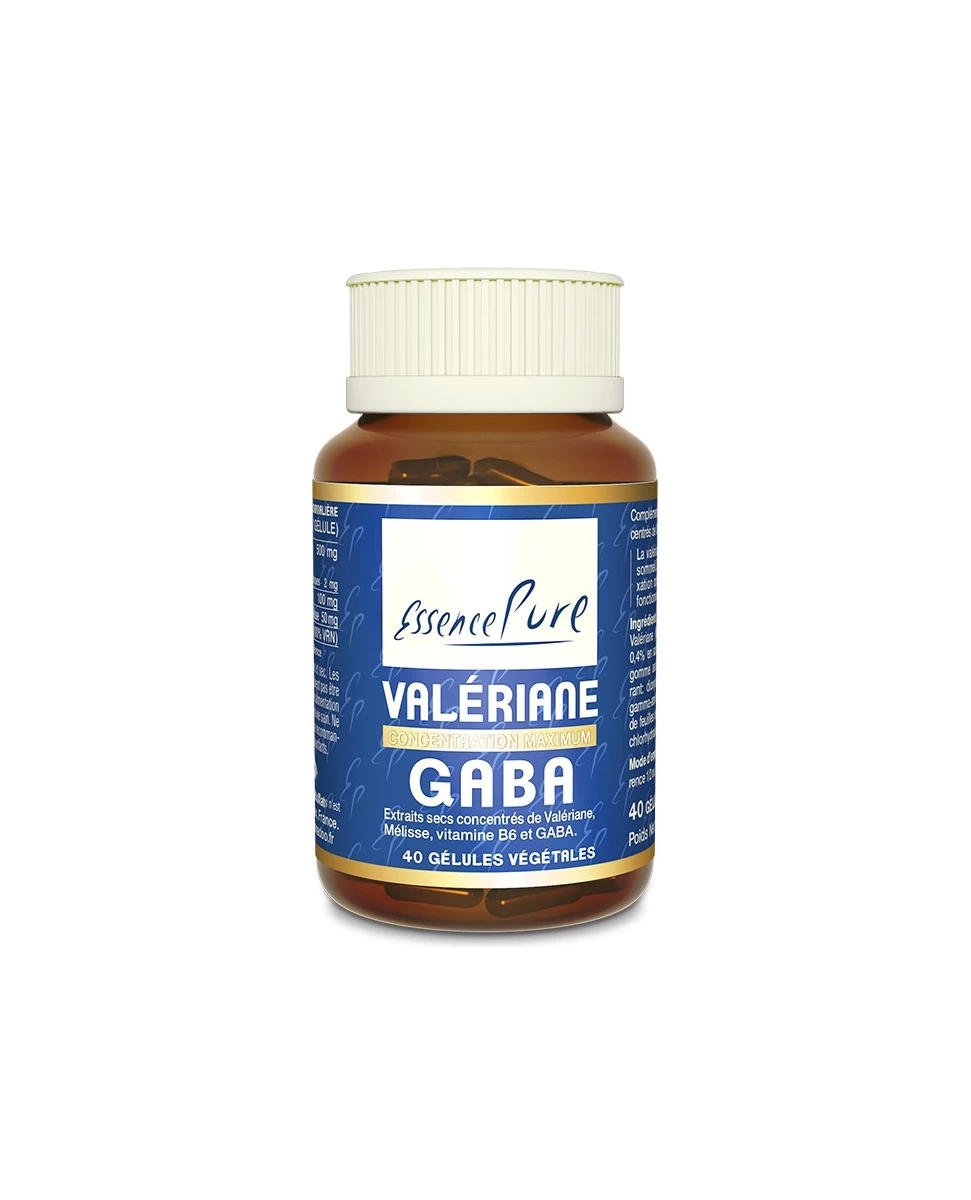 Valériane Gaba - 40 Gélules Végétales - Essence Pure