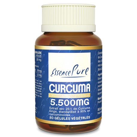 Curcuma 5.500mg - 80 Gélules - Essence Pure