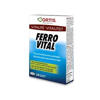 Ferro Vital - 24 Comprimés - Ortis