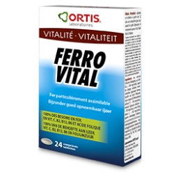 Ferro Vital - 24 Comprimés - Ortis