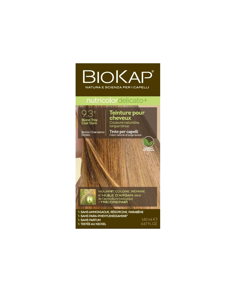 Coloration Nutricolor Delicato 9.3 - 140 ml - Biokap