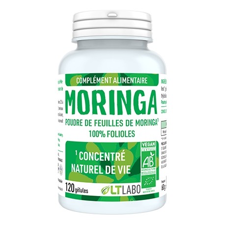 Moringa Pure BIO - 120 Gélules - Lt Labo