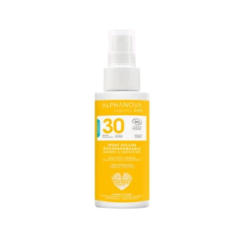 Spray Solaire Naturel et Bio Haute Protection SPF30 - 50gr - Alphanova