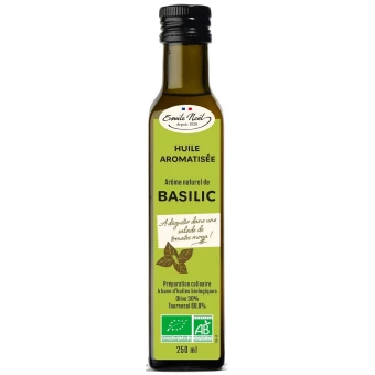 Huile Aromatisée au Basilic - 25cl - Emile Noel