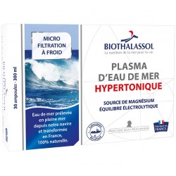Plasma d'Eau de Mer Hypertonique - 30 Ampoules - Biothalassol