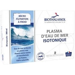 Plasma d'eau de mer Isotonique - 30 ampoules de 10ml - Biothalassol