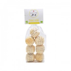 Macarons Bio Citron Pavot - 150g - Biscuits Bio Des Savoie