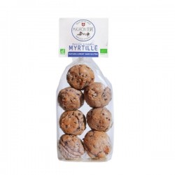 Macarons Bio Myrtille - 150g - Biscuits Bio Des Savoie