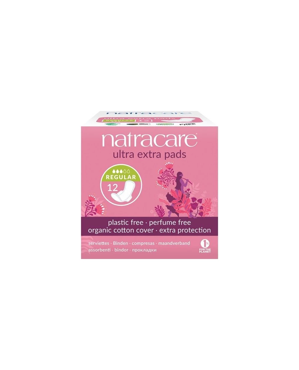 Serviette Ultra Extra Pads Normal - ×12 - Natracare