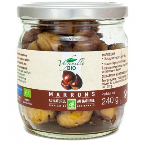 Marrons Entiers - 240g - Verfeuille