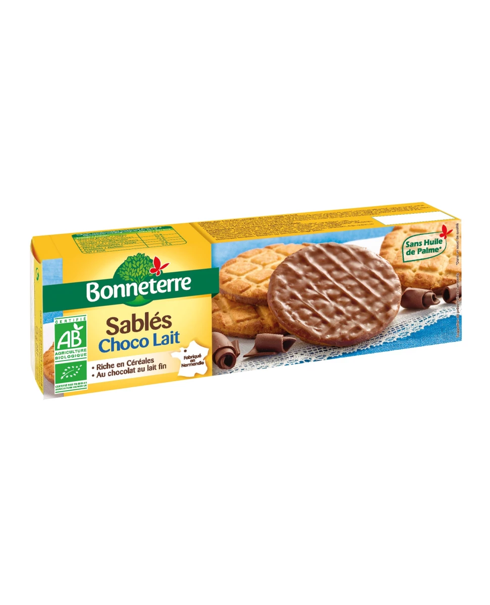 Sablés Chocolat Lait – 120g - Bonneterre