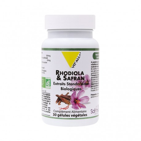 Rhodiola & Safran - 30 Gélules - Vit'all+