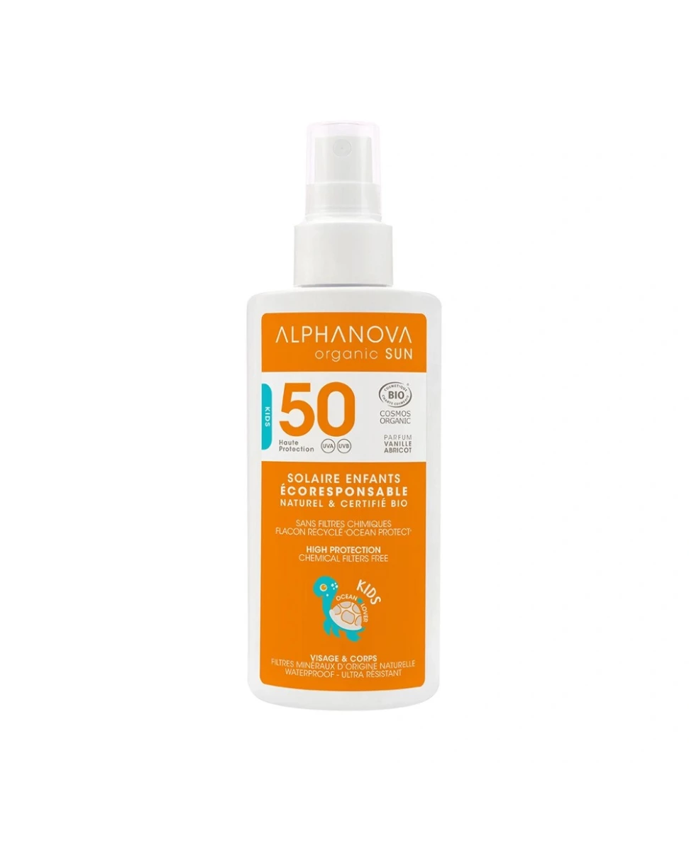 Spray Solaire Bio Haute Protection SPF50 Kids - 125g - Alphanova