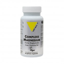 Complexe Magnesium Bisglycinate - 60 Gélules Végétale - Vit'All+