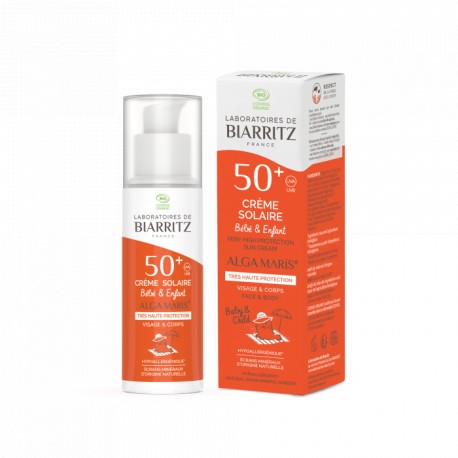 Alga Maris Crème Solaire 50+ Enfants - 100ml - Laboratoire de Biarritz