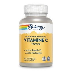 Vitamine C 1000 mg - 100 Comprimés - Solaray