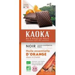 Chocolat Noir 58% Orange - 100g - Kaoka