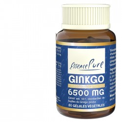 Ginkgo 6500mg - 80 Gélules - Essence Pure