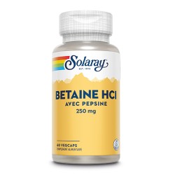 Betaine Hci 60 Caps Veg - Solaray