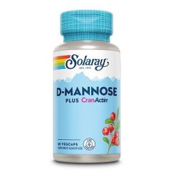 D-mannose plus Cranactin® - 60 Capsules Végétales - Solaray